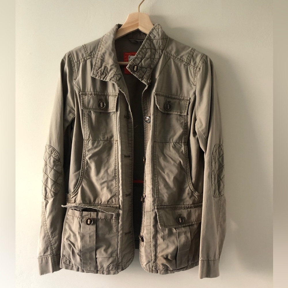 Eddie Bauer - Utility Jacket in Tannish Olive Green - M - Picture 1 of 15